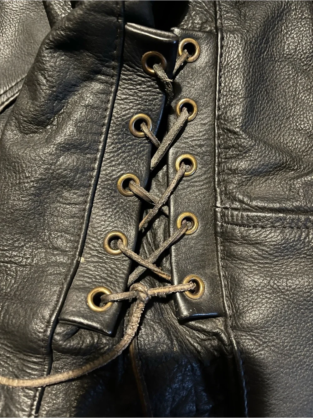 Men's Vintage Biker Jacket. EVERY LAW PASSED IS ANOTHER FREEDOM LOST patch